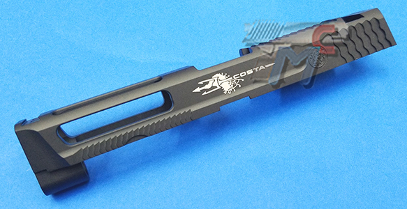 Detonator ATEi Costa Edition 4.25inch Aluminum Slide Set for Marui M&P 9 - Click Image to Close
